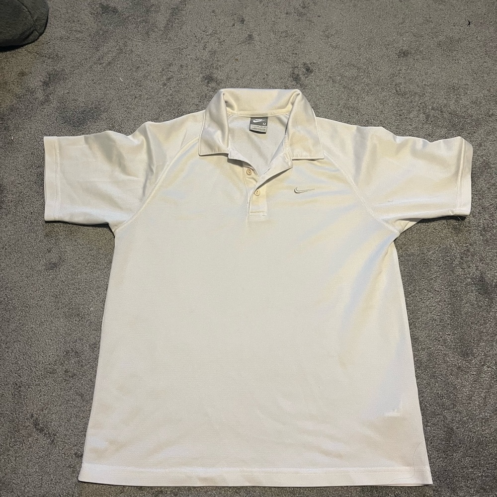 Men’s White Nike Polo tee